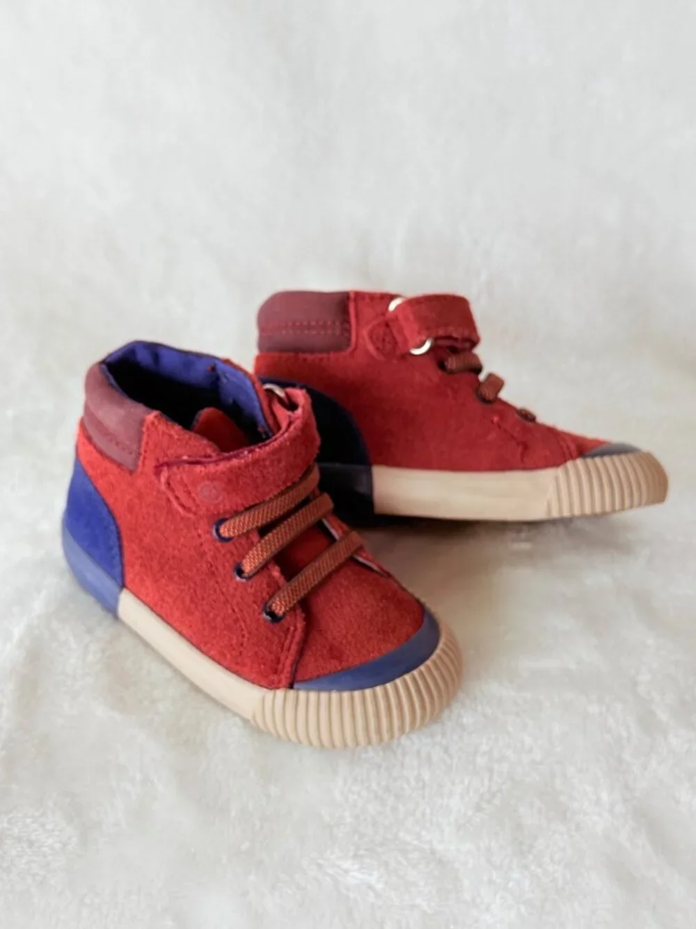 size 5 M SR Striderite Stride rite DUNE high top casual shoes sneakers boys rust
